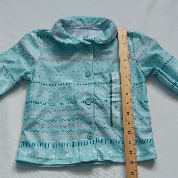 Just One You by Carter's Teal Patterned Girls Pajama Set Size 3T - Picture 6 of 9
